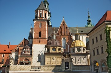 Fototapeta na wymiar Katedra na Wawelu w Krakowie