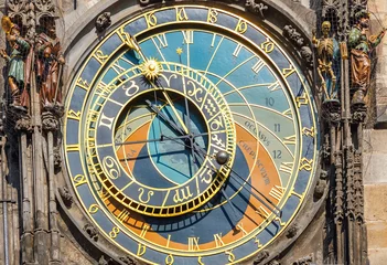 Fototapeten Astronomische Uhr am Rathaus, Prag © sborisov