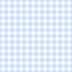 Seamless Light Blue Gingham Plaid