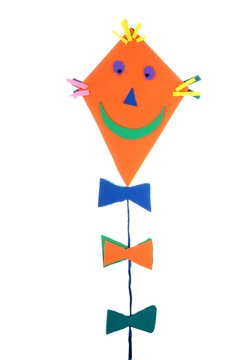 Home-made kite decoration - children style