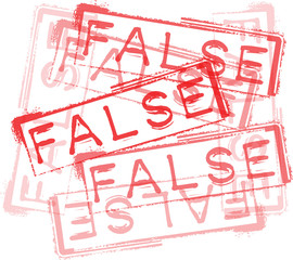 FALSE rubber stamp print. Vector illustration - 43652944