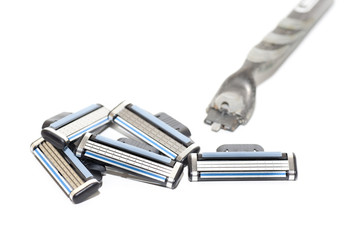 several razors blade