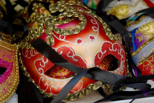 Carnival souvenir mask in Venice, Italy