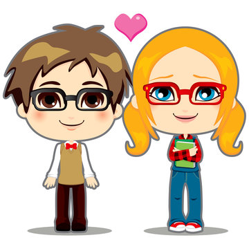 Young Geek Couple