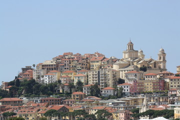 Fototapeta premium Panoramic View of Imperia City ( Liguria Italy )