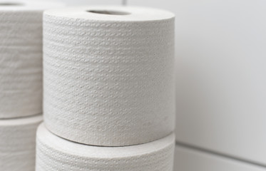 Weißes Toilettenpapier