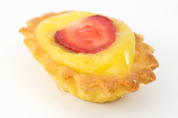 crostatina con crema e fragola