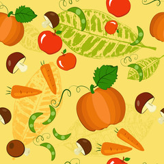 seamless background autumn leaves