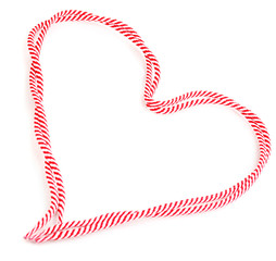 Colorful shoelaces isolated on white