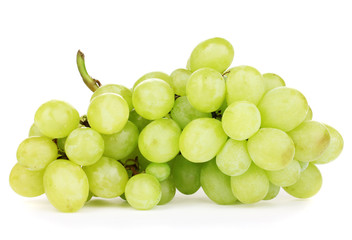 ripe sweet grapes isolated on white
