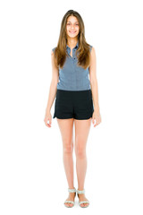 full teenage girl standing