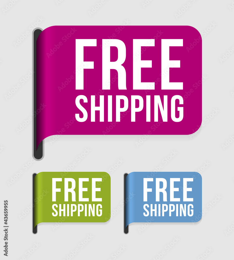 Wall mural modern label – free shipping