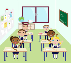 Kids in the classroom