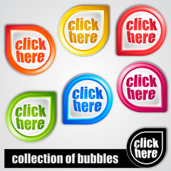 buttons: click here