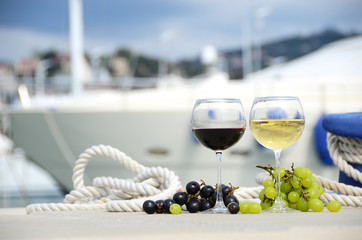 Wine and grapes