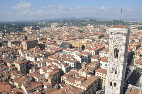 Tower in Florence, the view from the Cathedral