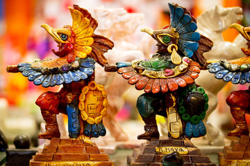 Mayan souvenir statues from Mexico