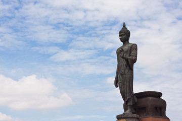 standing buddha in thailand
