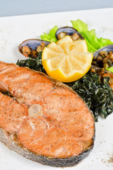salmon steak