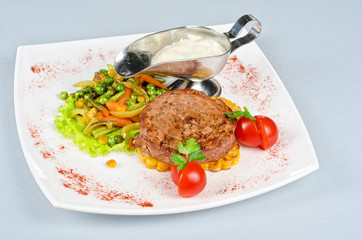 Beef steak meat