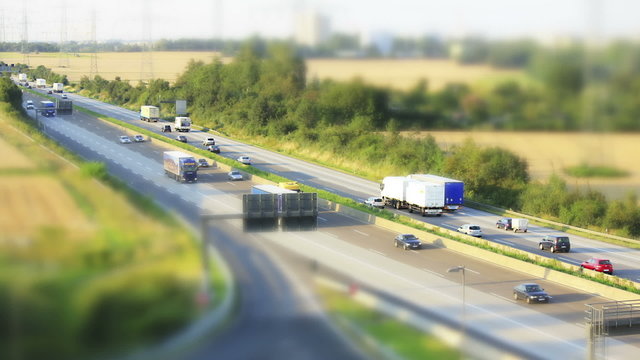 Autobahn in Deutschland - Zeitraffer