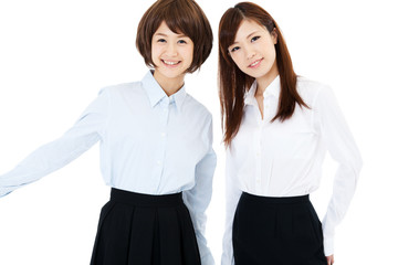 Beautiful young business women. Portrait of asian.