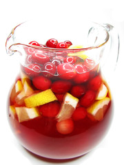 punch cocktail drink with fruit
