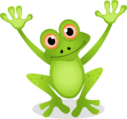 funny frog cartoon