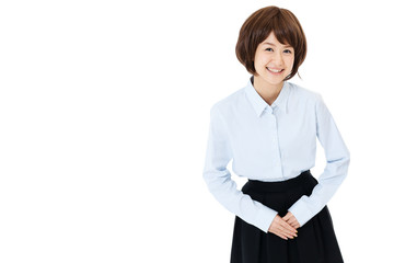 Beautiful young business woman