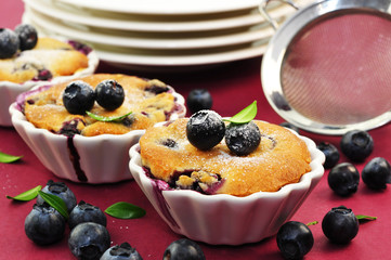 Törtchen mit  Blaubeeren