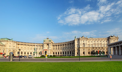 Fototapeta na wymiar Vienna Hofburg Imperial Palace w dzień, - Austria