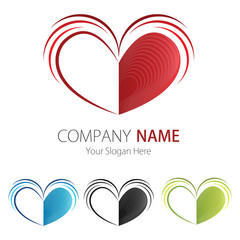 Company (Business) Logo Design, Vector, Heart