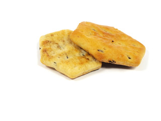 salted crackers whit caraway seeds