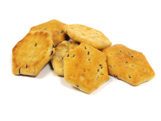 salted crackers whit caraway seeds