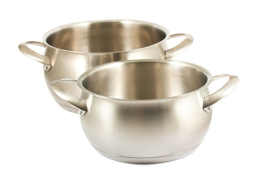 Two steel pans