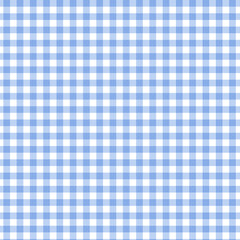 Blue Gingham Fabric Background