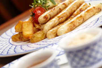 sausage with cabbage