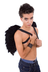 teen with wings