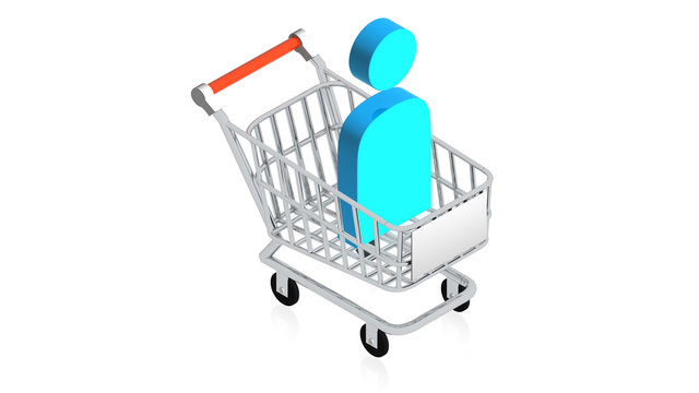 Shopping cart with User Icon