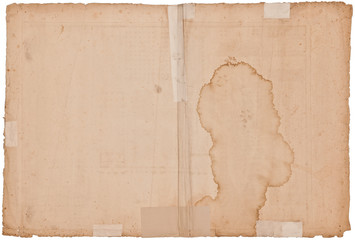 Uraltes antikes Papier ca. 300 Jahre alt