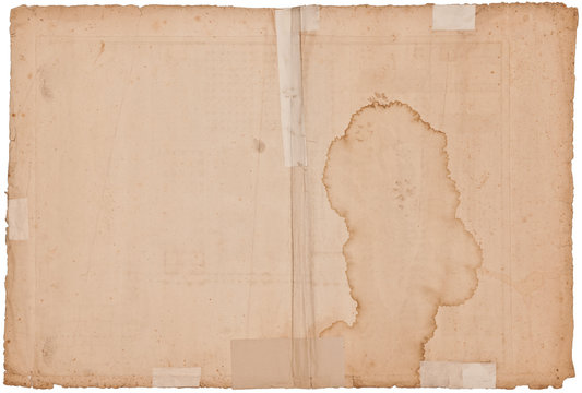 Uraltes antikes Papier ca. 300 Jahre alt