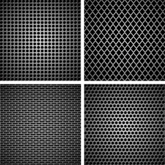 A set of metal grille