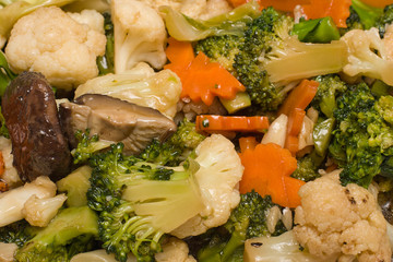 Mix colorful vegetables