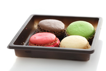 Macaron isolated in white background