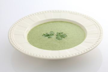 green vegetables soup