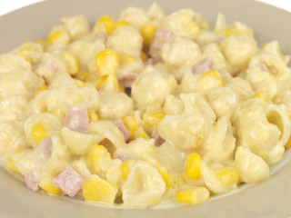 Ham and Sweetcorn Pasta