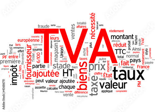"Taxe sur la valeur ajoutée TVA" fichier vectoriel libre de droits sur