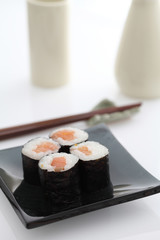 Maki Rolls isolated in white background
