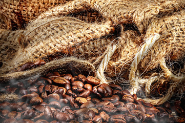 Coffee Beans in a Bag