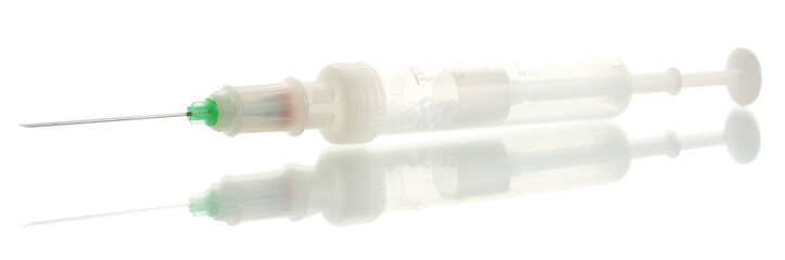 syringe monovet isolated on white